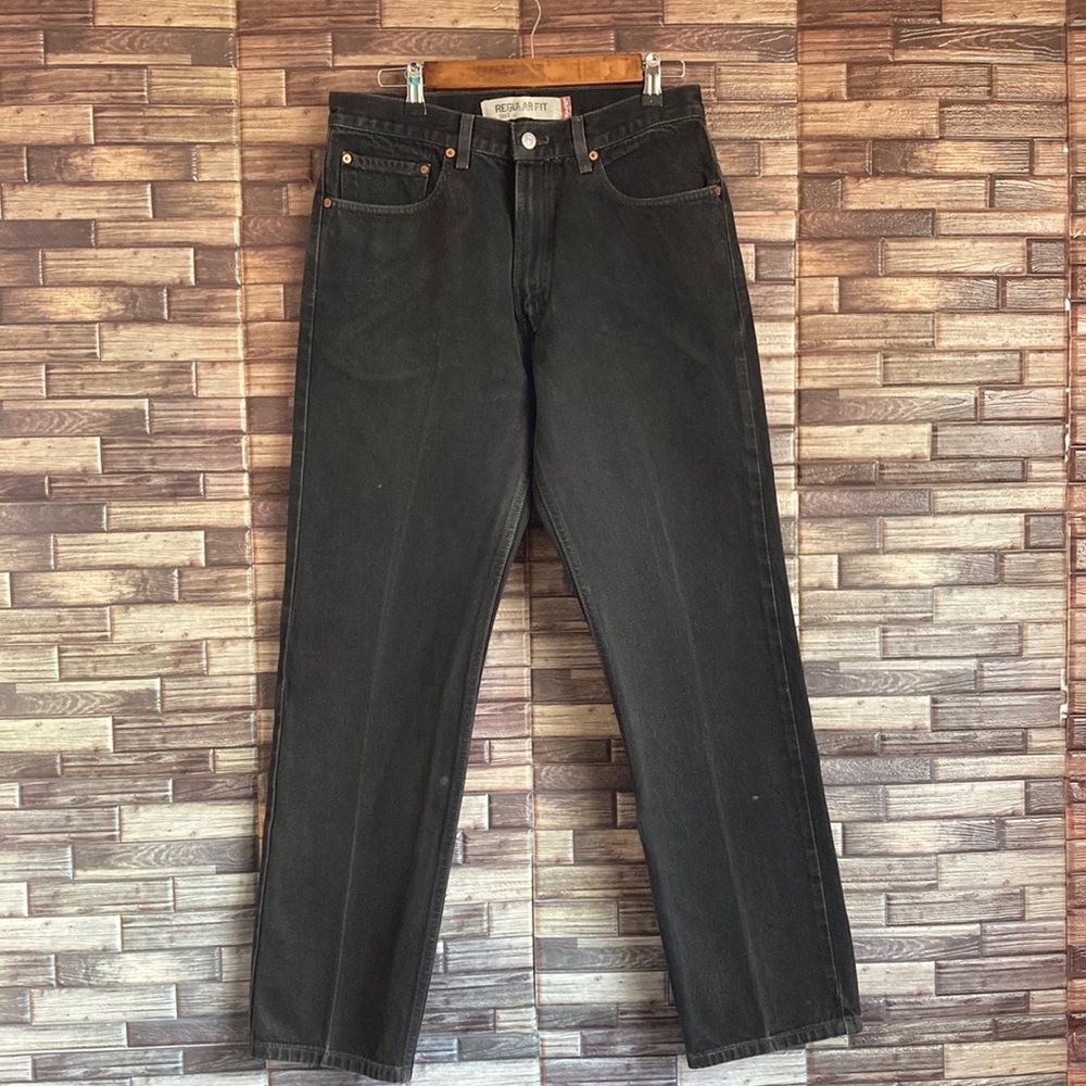 Men's 33x33 Levi’s Black Jeans 505 Regular Fit EUC
